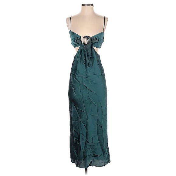 Revolve x show me your mumu Codie Cut Out midi summer Dress in Jade - Picture 6 of 6